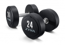 Гантели уретановые ZIVA ZVO-DBPU-1645-GY 18 кг (пара)